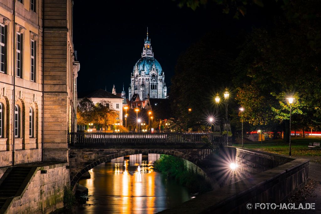 Rathaus Hannover 2014, Nachtaufnahme / Langzeitbelichtung