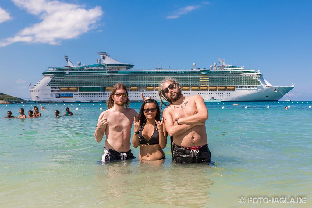 70000 Tons of Metal 2015 ::. Poolgirl Shooting at a beach in Jamaica in front of the Liberty Of The Seas