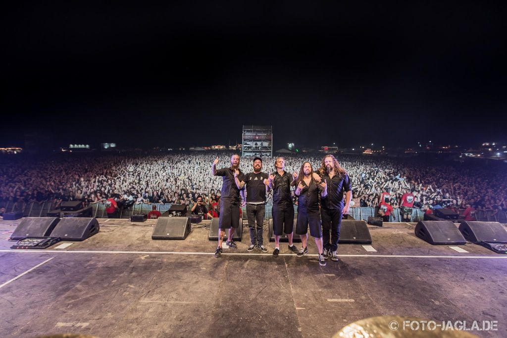 Abschlussbild von In Flames auf dem Summer Breeze 2013