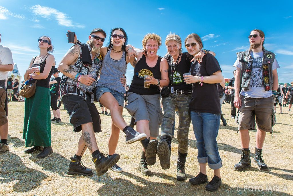 Front of stage Impression auf dem Rockharz 2015