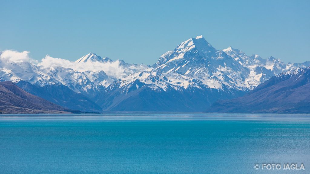 Der Lake Pukaki
Fantastischen Aussicht auf die dahinterliegenden Berge
Neuseeland (S�dinsel)
