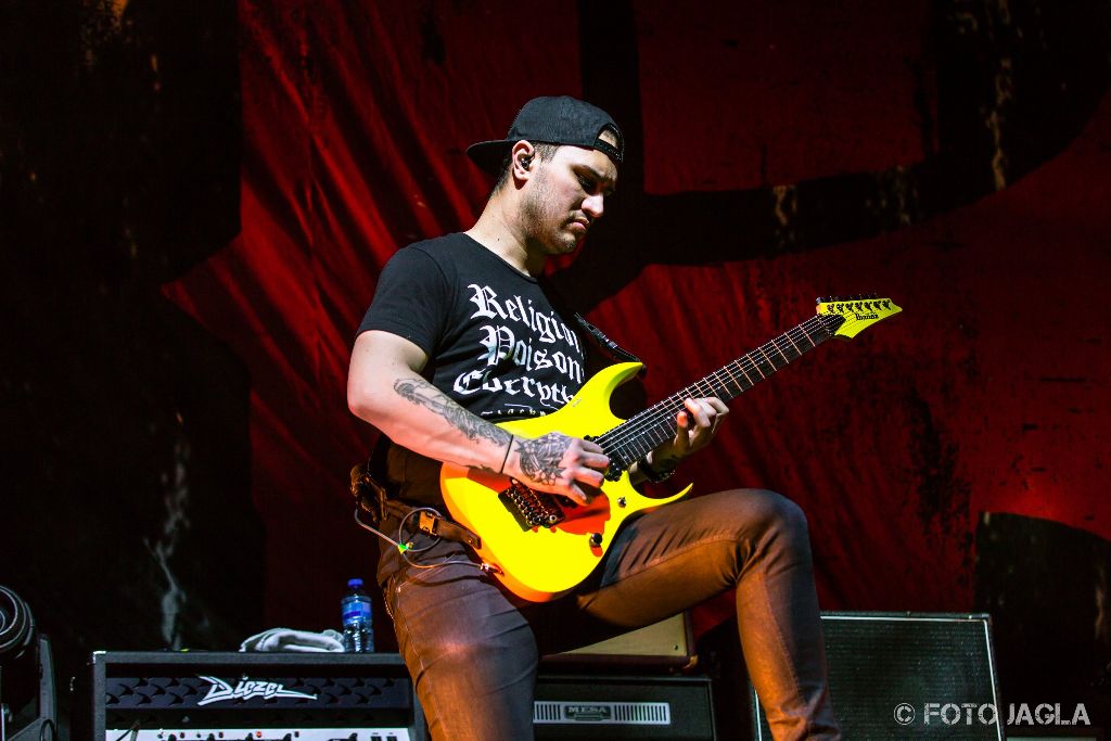 Thy Art Is Murder als Support Band auf der Parkway Drive Tour am 18.02.2016 in der Turbinenhalle Oberhausen