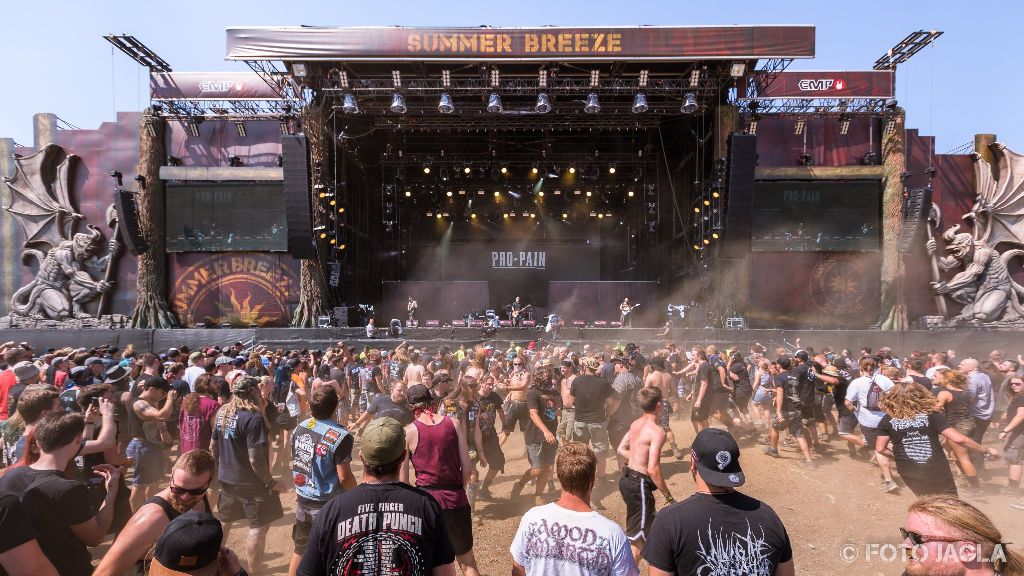 Summer Breeze Open Air 2018 in Dinkelsb�hl (SBOA)
Fans bei Pro Pain vor der Main Stage